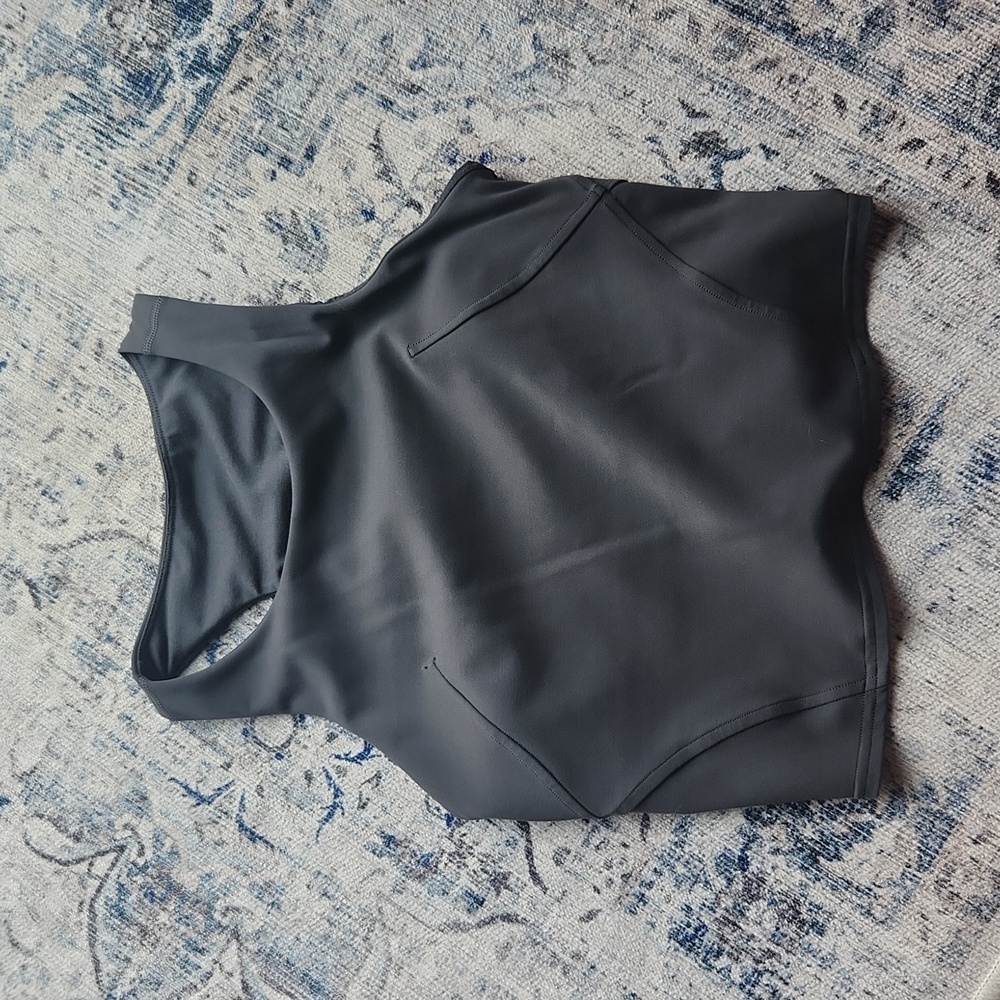 EUC charcoal gray Lululemon invigorate top